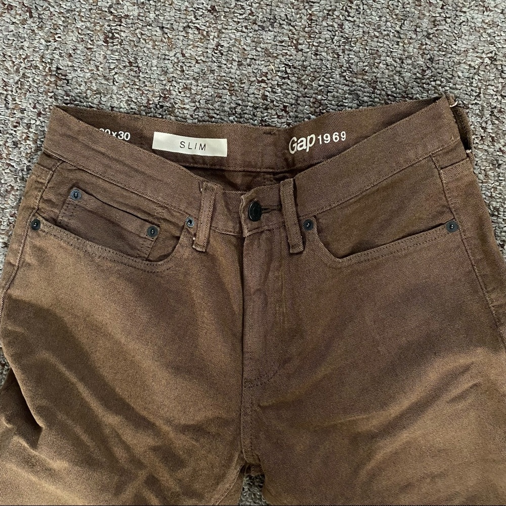 Gap Jeans. 30x30. Brown/Root Beer. New w/o tags